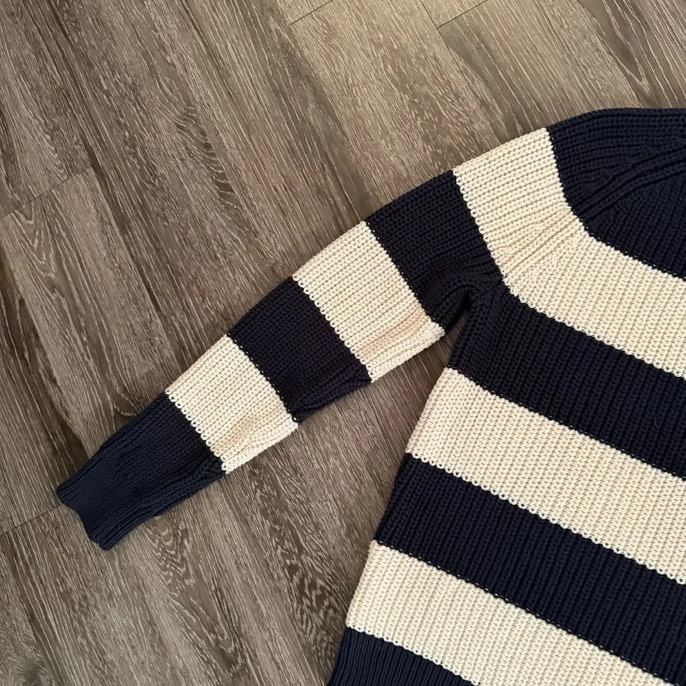 J. Crew Shaker Stitch Cotton Sweater